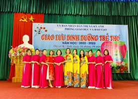 Trường Mầm non Kỳ Long tham gia " Giao lưu dinh dưỡng trẻ thơ" năm học 2022-2023