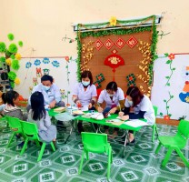 TRƯỜNG MN KỲ LONG PHỐI HỢP VỚI TRẠM Y TẾ PHƯỜNG TỔ CHỨC KHÁM SỨC KHỎE ĐỊNH KỲ LẦN I ​​CHO TRẺ NĂM HỌC 2022-2023