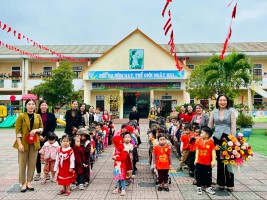 KHỐI 3, 4 TUỔI TRƯỜNG MẦM NON KỲ LONG THAM QUAN TRẢI NGHIỆM TRẠM Y TẾ