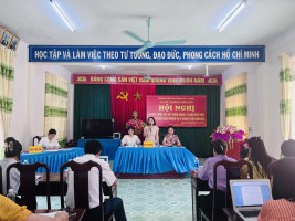 CHI BỘ TRƯỜNG MẦM NON KỲ LONG TỔ CHỨC HỘI NGHỊ SƠ KẾT CÔNG TÁC XÂY DỰNG ĐẢNG 6 THÁNG ĐẦU NĂM VÀ TRIỂN KHAI NHIỆM VỤ 6 THÁNG CUỐI NĂM 2023