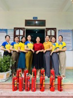 TRƯỜNG MẦM NON KỲ LONG HƯỞNG ỨNG PHONG TRÀO"  NHÀ TÔI CÓ BÌNH CHỮA CHÁY"