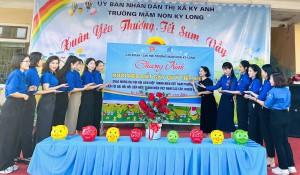 CHI ĐOÀN TRƯỜNG MẦM NON KỲ LONG KẾT HỢP CÙNG CÔNG ĐOÀN TRƯỜNG MẦM NON RA MẮT MÔ HÌNH “ NUÔI HEO ĐẤT GIEO YÊU THƯƠNG”