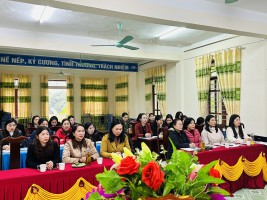 CHI BỘ TRƯỜNG MẦM NON KỲ LONG SINH HOẠT CHUYÊN ĐỀ" ĐẢNG TA THẬT VĨ ĐẠI"