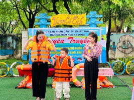 CÁCH PHÒNG TRÁNH TAI NẠN ĐUỐI NƯỚC VÀ XỬ LÝ CÁC TAI NẠN THƯƠNG TÍCH CHO TRẺ CỦA TRƯỜNG MN KỲ LONG