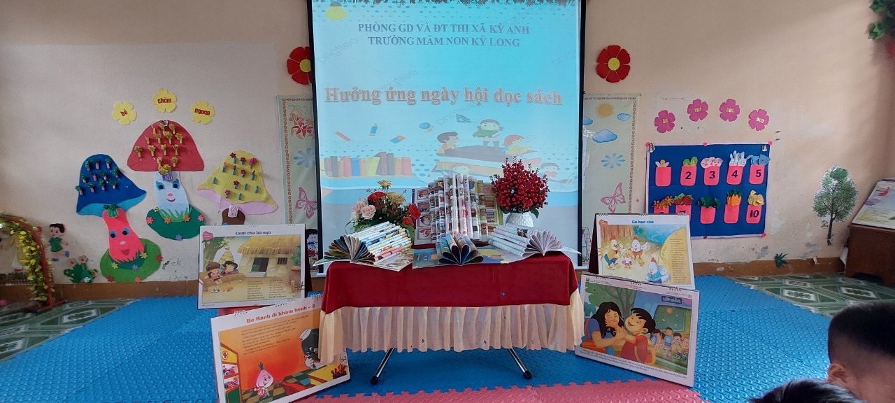 TRƯỜNG MẦM NON KỲ LONG HƯỞNG ỨNG NGÀY HỘI ĐỌC SÁCH