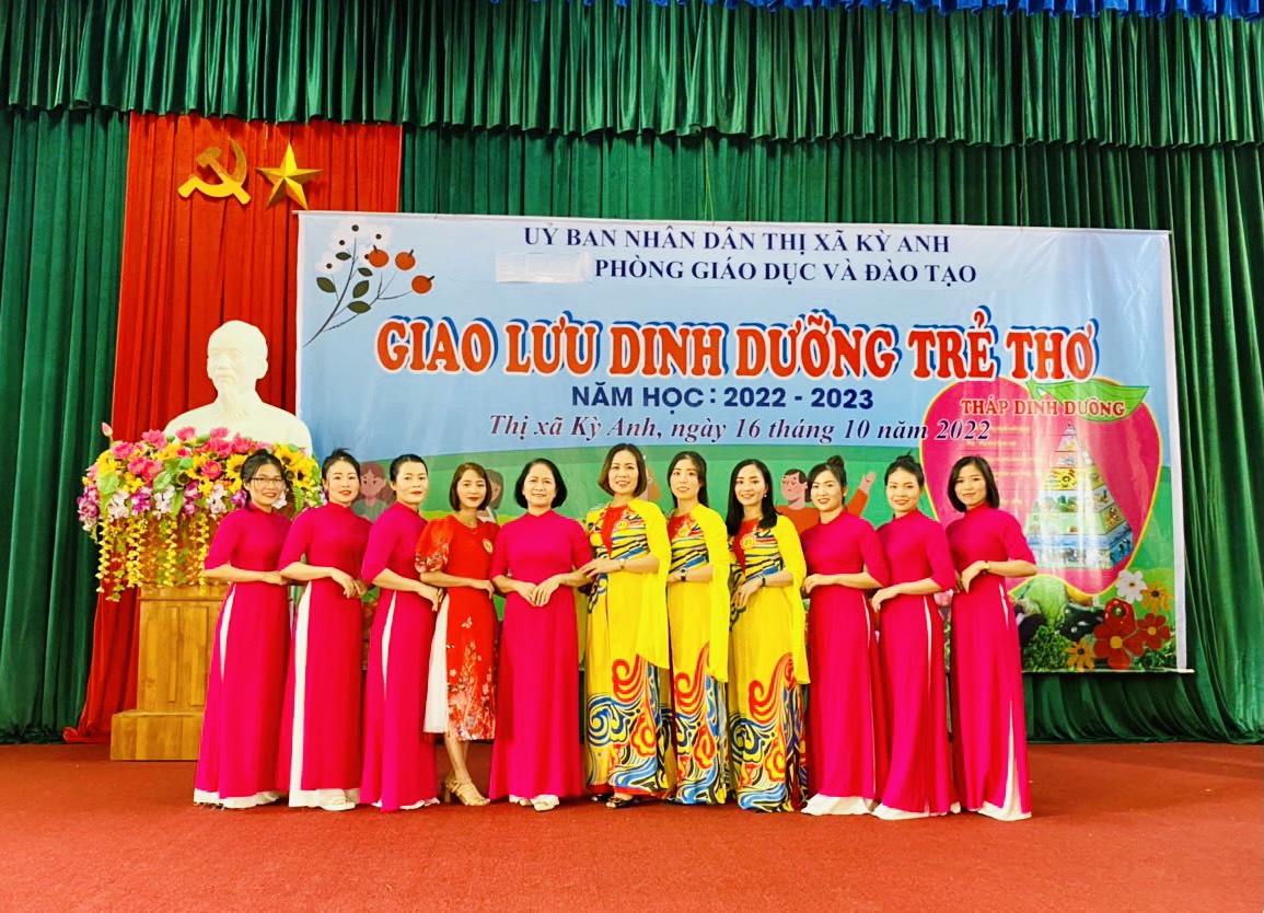 Trường Mầm non Kỳ Long tham gia " Giao lưu dinh dưỡng trẻ thơ" năm học 2022-2023